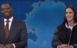 Caitlin Clark Trolls Michael Che on 'SNL' for Poking Fun at Women's Basketball