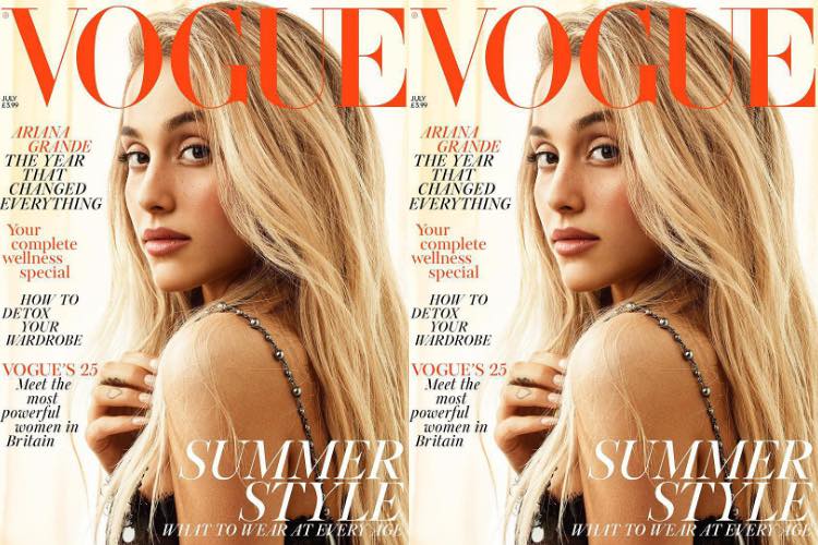 Ariana Grande Unrecognizable as She Goes Blonde for British Vogue