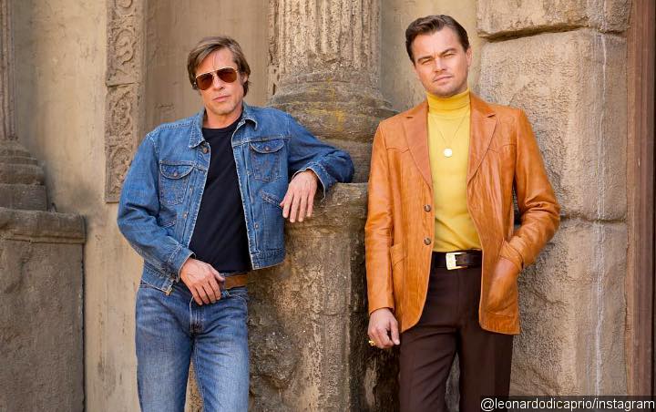Leonardo DiCaprio and Brad Pitt Go Retro in First Set Photo of Quentin Tarantino's Film