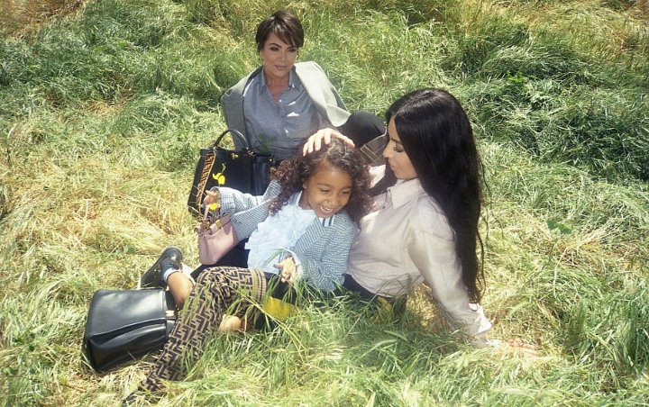 North West Makes Modeling Debut for Fendi With Kim Kardashian and Kris Jenner 