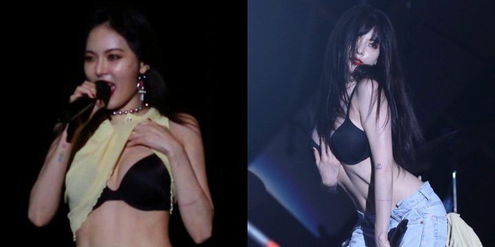 HyunA Takes Her Shirt Off During Sexy Performance