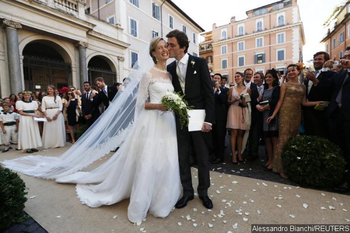 Elisabetta Rosboch and Prince Amedeo of England on Wedding Day