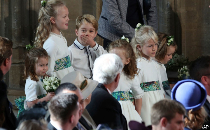 Prince George Served as Page Boy at Princess Eugenie and Jack Brooksbank's Royal Wedding