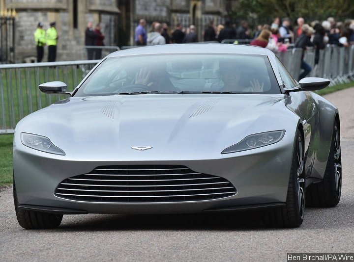 Princess Eugenie and James Brooksbank Ride James Bond's Car After Royal Wedding