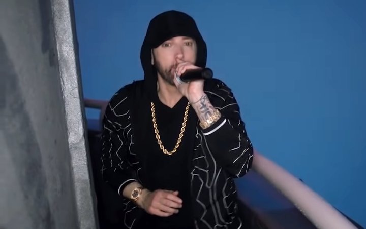 Eminem Turns the Top of Empire State Building Into Stage for 'Venom' Performance