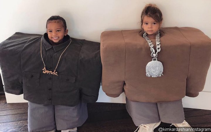 Kourtney Kardashian's Son Hilariously Falls in an Attempt to Recreate Kanye's 'I Love It' Video