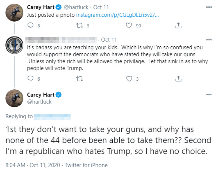 Carey Hart's Tweet