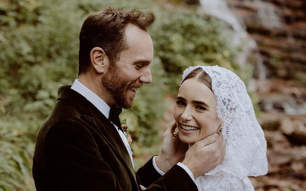 Lily Collins Looks Radiant in First Wedding Pictures With Husband Charlie McDowell