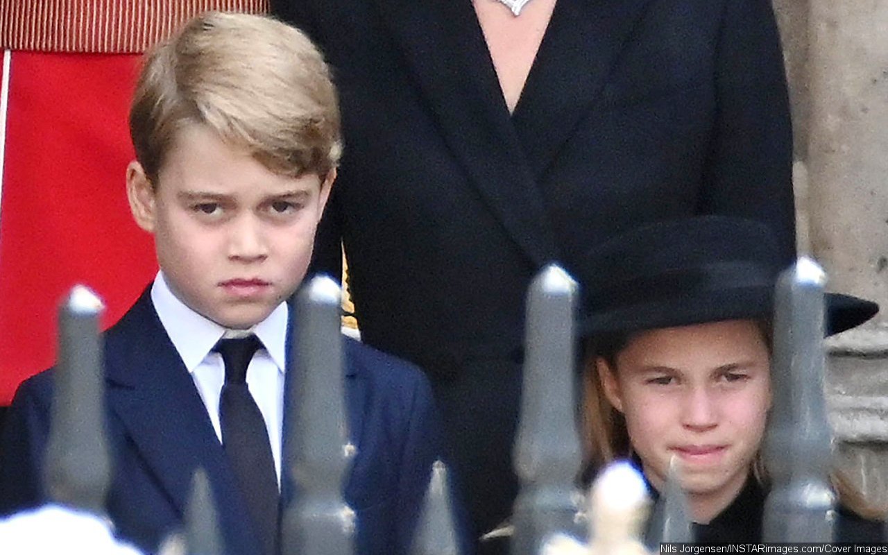 This Is What Princess Charlotte Whispered to Prince George at Queen Elizabeth's Funeral