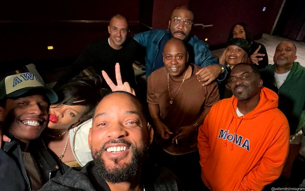 Rihanna, Dave Chappelle, Tyler Perry Join Will Smith for Epic Selfie at 'Emancipation' Screening
