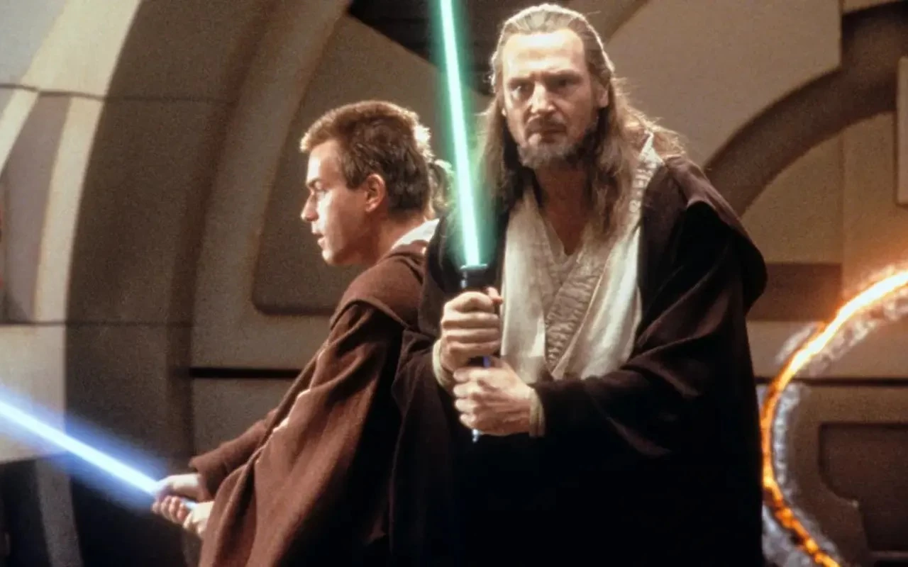 Liam Neeson and Ewan McGregor Scolded During 'Star Wars' Lightsaber Fight Scene