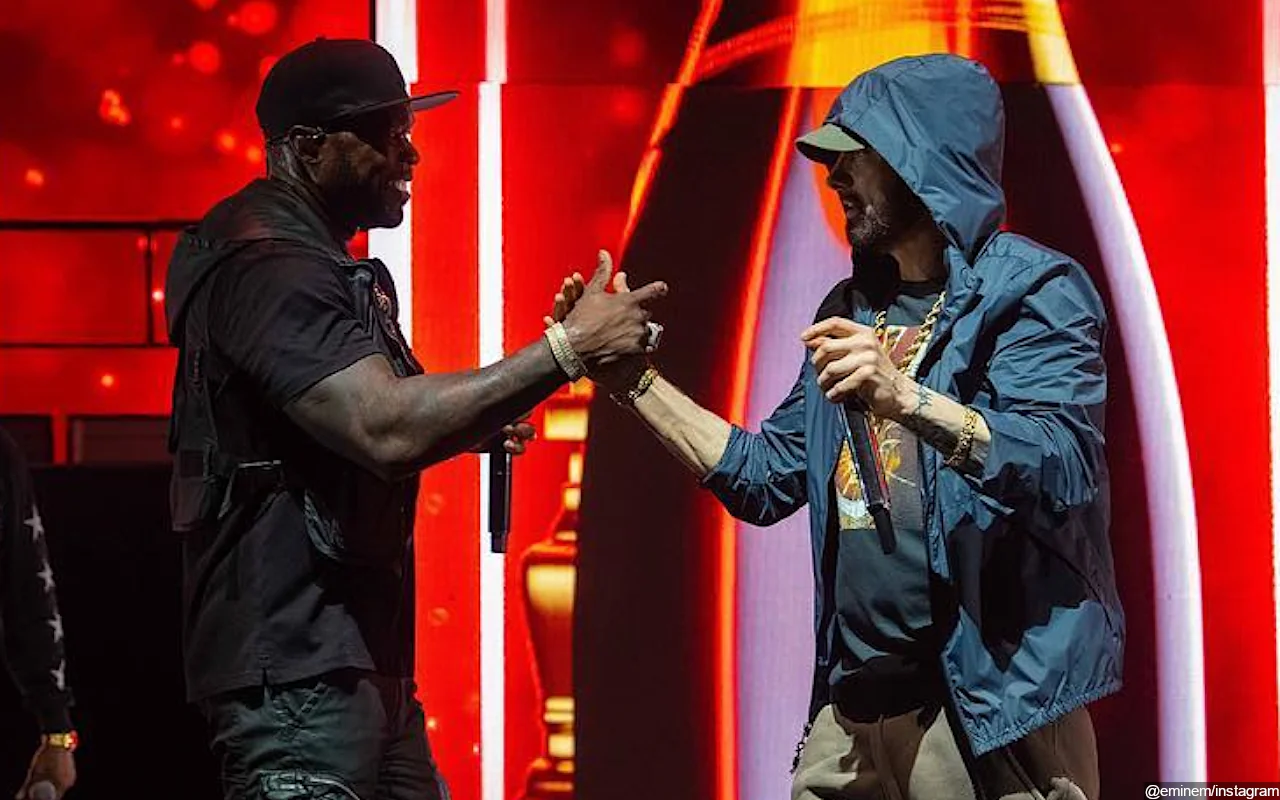 50 Cent Unleashes Throwback Pics With 'Living Legend' Eminem to Celebrate His 51st Birthday