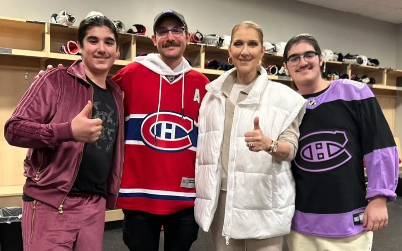 Celine Dion Enjoyed 'Memorable' Outing With Sons at Hockey Game
