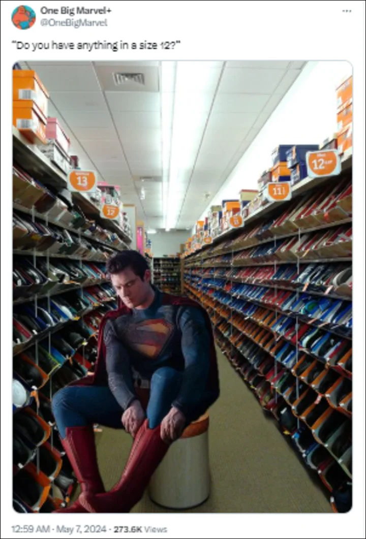 Superman memes mocks David Corenswet's lack of urgency
