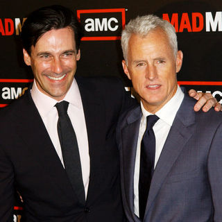 Jon Hamm, John Slattery in "Mad Men" Season Three Los Angeles Premiere - Arrivals