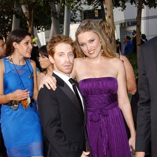 Seth Green, Clare Grant in The 61st Annual Primetime Emmy Awards - Arrivals