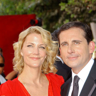 Steve Carell, Nancy Walls in The 61st Annual Primetime Emmy Awards - Arrivals