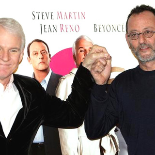 Steve Martin, Jean Reno in The Pink Panther Photocall at the Hotel Hassler in Italy
