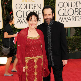 Tony Shalhoub, Brooke Adams in 66th Annual Golden Globes - Arrivals