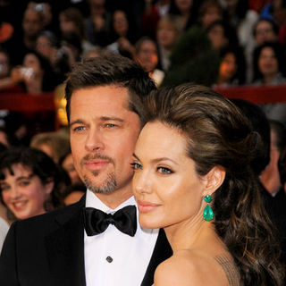 Brad Pitt, Angelina Jolie in 81st Annual Academy Awards - Arrivals