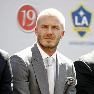 David Beckham in Los Angeles Galaxy Introduce David Beckham - Press Conference