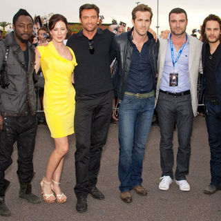 Hugh Jackman, will.i.am, Lynn Collins, Ryan Reynolds, Liev Schreiber, Taylor Kitsch in "X-Men Origins: Wolverine" World Premiere - Arrivals