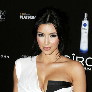 Kim Kardashian in Sean "Diddy" Combs' 40th Birthday Celebration Presented by Ciroc Vodka - Arrivals