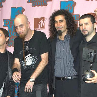System of a Down in 2005 MTV European Music Awards Lisbon - Press Room