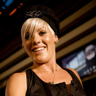 Pink "Live at MuchMusic" at CTV Queen Street Headquarters on September 22, 2008