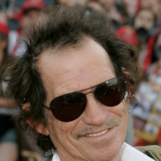 Keith Richards in Pirates of the Caribbean: At World's End World Premiere