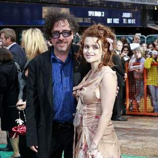Tim Burton, Helena Bonham Carter in Harry Potter And The Order Of The Phoenix - London Movie Premiere - Arrivals