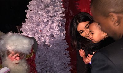 Kim Kardashian's Daughter North West Looks Scared of Santa