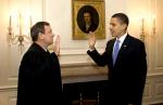 Barack Obama Takes the Oath of Office for Second Time