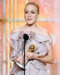 Chloe Sevigny Got Her Valentino Gown Ripped on Golden Globes Stage