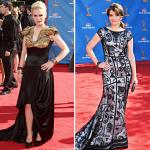 2010 Emmys: TV Beauties in Sweep Train Gowns Walk on Red Carpet
