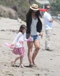 Pics: Katie Holmes and Daughter Hit Malibu Beach in Heels