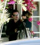 Smiling Maria Shriver Enjoys Lunch Date With Bono