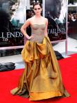 Emma Watson Dazzling in Gold Gown at 'Deathly Hallows 2' NY Premiere