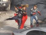 Thor and Captain America Get in Action in New On-Set Videos of 'Avengers'