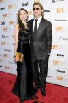 Brad Pitt Rocks Scruffy Look, Angelina Jolie Wears Cuff at 'Moneyball' TIFF Premiere
