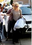 Slim January Jones Steps Out With Weeks Old Baby Boy