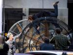 New 'R.I.P.D.' Set Photo: Kevin Bacon Grabs a Floating Stephanie Szostak