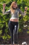 Jennifer Lopez Busts a Move in Music Video Shoot