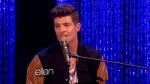 Video: Robin Thicke Honors Whitney Houston on 'Ellen'
