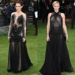 Kristen Stewart and Charlize Theron Glam Up in Black at 'Snow White' U.K. Premiere