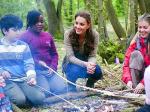 Kate Middleton Teaches Young Scouts How to Gut Fish