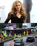 Madonna's Tour Truck Overturns in Sweden