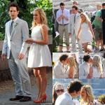 Photos: Paul Rudd and Amy Poehler Get Married on 'They Came Together' Set