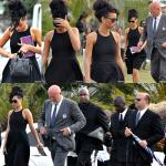 Pictures: Rihanna Attending Her Grandmother's Funeral