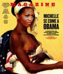 Michelle Obama Featured as Topless Slave in Magazine Cover